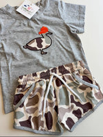 Load image into Gallery viewer, KNIT CAMO DUCK SHORT SET
