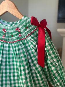 Candy Cane Smocked Set