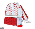 Load image into Gallery viewer, PRE-ORDER 64: GIRLS RUFFLE BACKPACK(monogram not included)
