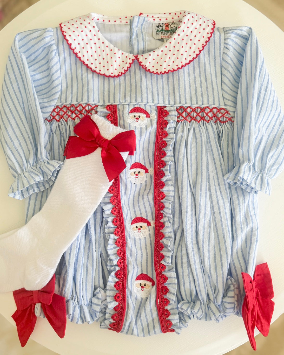 Embroidered Santa Bubble(socks sold separate)