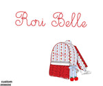 Load image into Gallery viewer, PRE-ORDER 64: GIRLS RUFFLE BACKPACK(monogram not included)
