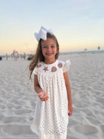 Load image into Gallery viewer, PRE-ORDER: SMOCKED SEASHELLS BLOOMER SET/DRESS

