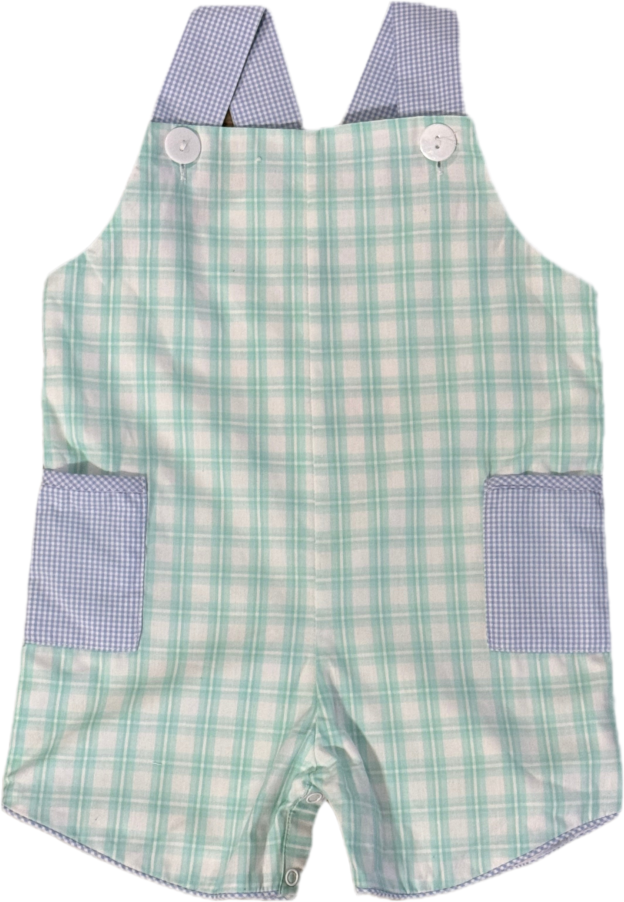 Blue Check/Green Plaid Vintage Style Jon Jon as SW see
