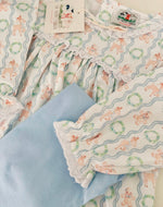 Load image into Gallery viewer, Blue Christmas Print Knit Pants Set
