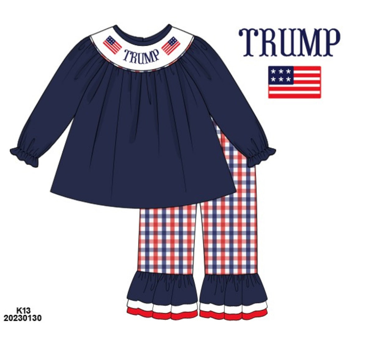 Girls Trump Pants Set