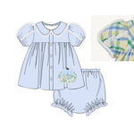 Load image into Gallery viewer, Classic Applique Pumpkin/Bow Diaper set
