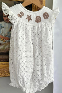 Beach Smock Bubble w/ pearl detail