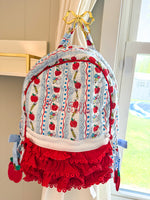 Load image into Gallery viewer, PRE-ORDER 64: GIRLS RUFFLE BACKPACK(monogram not included)

