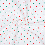 Load image into Gallery viewer, PRE-ORDER 63: GIRLS GRINCH EMBROIDERY WITH SHADOW EMBROIDERY AND RED/GREEN SWISS DOT FABRIC DIAPER SET(TRANSITIONS TO DRESS LENGTH SIZE 4T AND UP)
