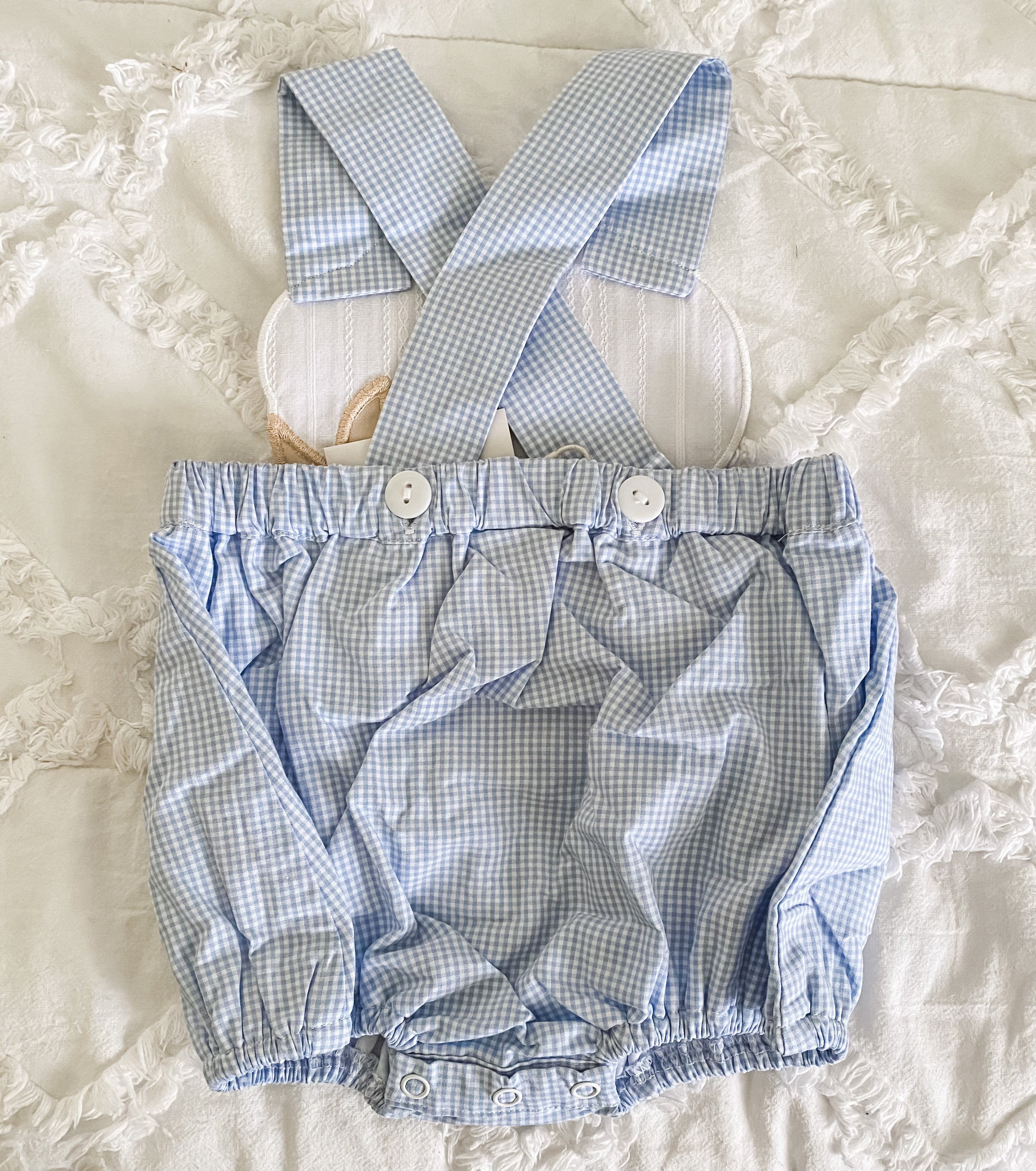 Boys Cotton Boll Applique Bubble
