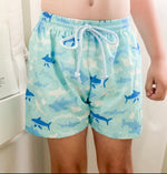 Load image into Gallery viewer, Shark Swim Trunks
