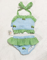 Load image into Gallery viewer, Tractor Applique 2 Piece Swimsuit
