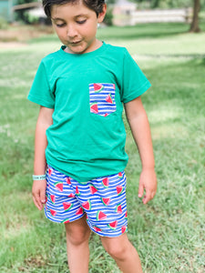 Boy Watermelon Shorts Set
