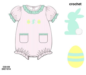 Girls Crochet Rabbit/Egg Bubble