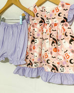 Load image into Gallery viewer, Girl Boo Print Bloomer Set
