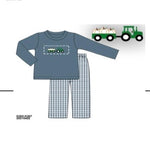 Load image into Gallery viewer, Boys Tractor/Pumpkin Pants Set
