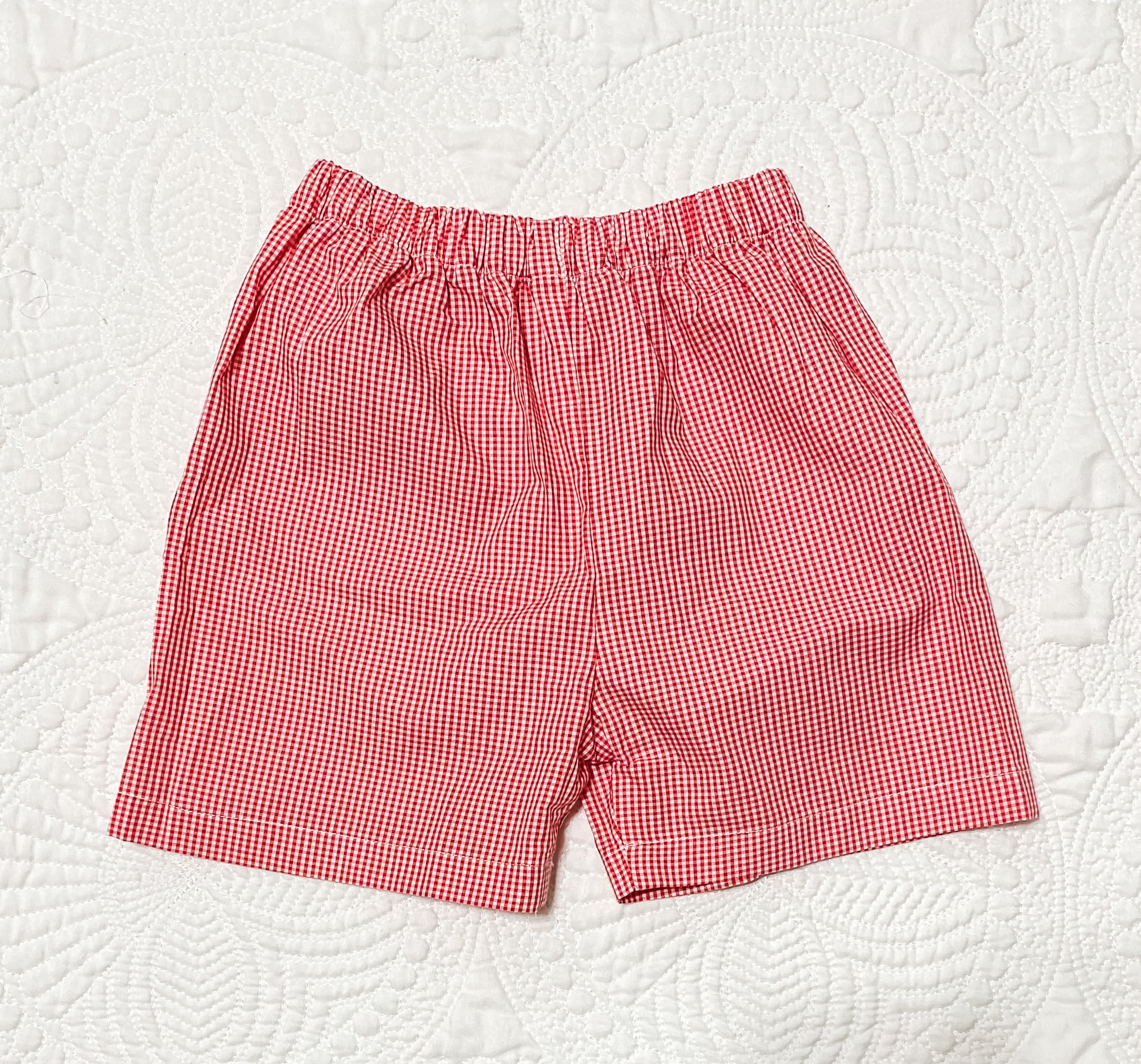 Red Gingham Shorts *SIZE DOWN*