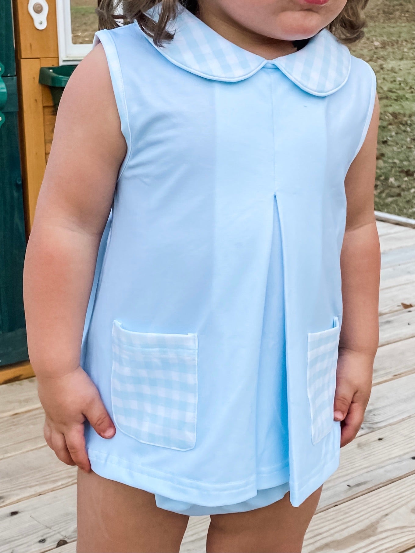 Blue Knit Diaper Set Boys