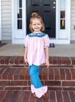 Load image into Gallery viewer, Girls Tractor/Pumpkin Pants Set
