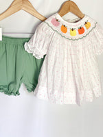 Load image into Gallery viewer, Girls Multicolor Pumpkin Bloomer Set
