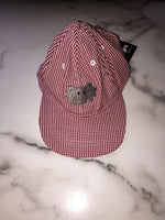 Load image into Gallery viewer, RED GINGHAM ELEPHANT HAT BOY&#39;S
